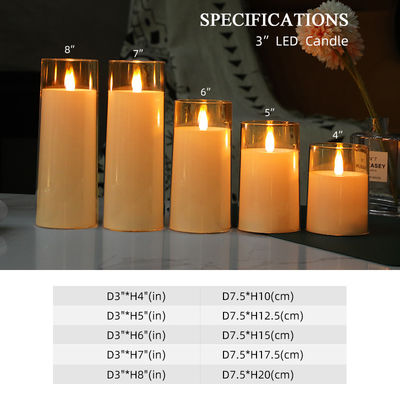 Pillar LED Candle Electronic Candles With Remote Control Battery Powered Flameless Lighting Flickering