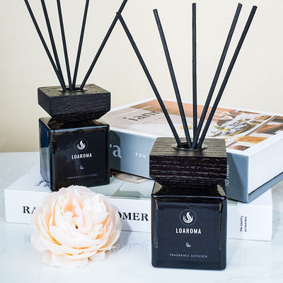 House Custom Fragrant Packaging Box Wood Stick Diffuser Glass Bottle Reed Diffuser With Gift Box
