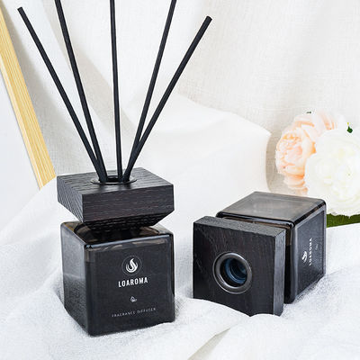 House Custom Fragrant Packaging Box Wood Stick Diffuser Glass Bottle Reed Diffuser With Gift Box