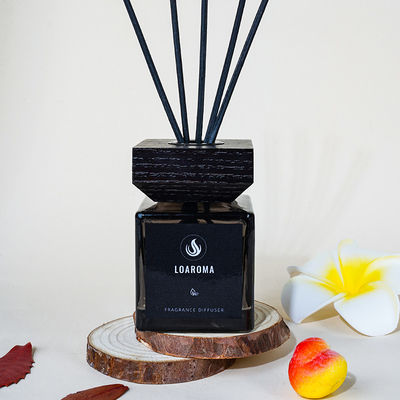 House Custom Fragrant Packaging Box Wood Stick Diffuser Glass Bottle Reed Diffuser With Gift Box