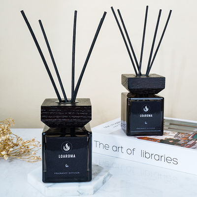 House Custom Fragrant Packaging Box Wood Stick Diffuser Glass Bottle Reed Diffuser With Gift Box