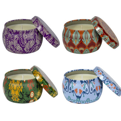 Wedding Parties Lavender Sage Fragrance Soy Candle Set Tin Scented Candle