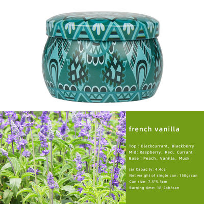 4 Different Fragrance Candle Tin Scented Candle For Customized Festival Restrictions