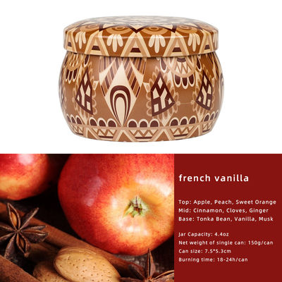 4 Different Fragrance Candle Tin Scented Candle For Customized Festival Restrictions