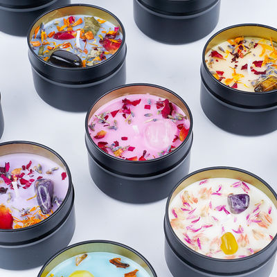 Customized Tin Scented Candle Fragrance Spiritual Healing Gift Energy Soy Candle Gift Set
