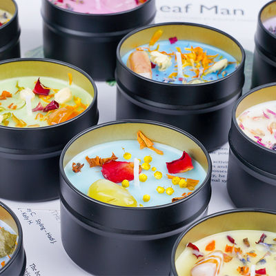 Customized Tin Scented Candle Fragrance Spiritual Healing Gift Energy Soy Candle Gift Set