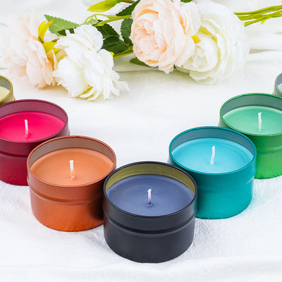 Aroma Candle Soy Handmade Candles Scented Candle Colorful Tin Jars Gift Set