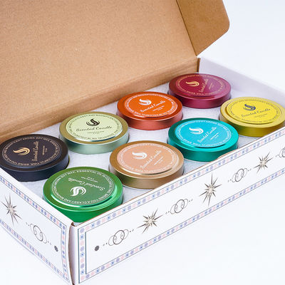 Aroma Candle Soy Handmade Candles Scented Candle Colorful Tin Jars Gift Set