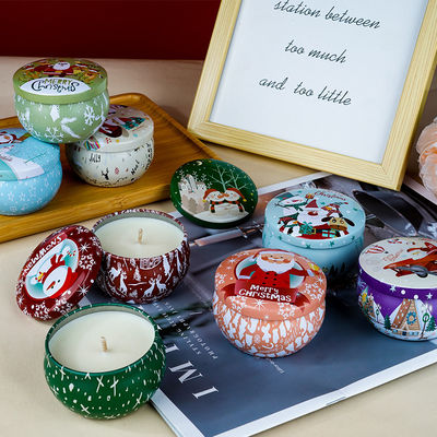 Aromatherapy Soy Wax Candles Tin Scented Candle With Custom Scented Nature Scents Aroma