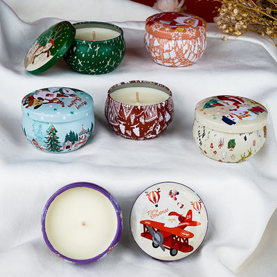 Aromatherapy Soy Wax Candles Tin Scented Candle With Custom Scented Nature Scents Aroma