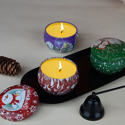 Aromatherapy Soy Wax Candles Tin Scented Candle With Custom Scented Nature Scents Aroma