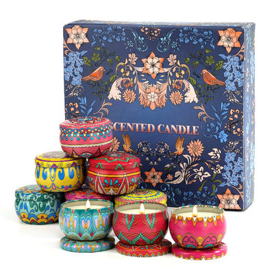 9 Pack Gift Set Burning Time About 12H Portable Nature Soy Wax