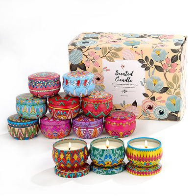 12 Pack Earth Day Scented Candles 2.5oz Soy Candle Kit