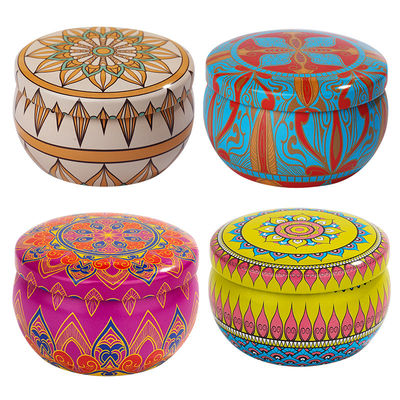 Custom Natural Scented Soy Wax Candle Tin Scented Candle Aroma Wedding Gift Set