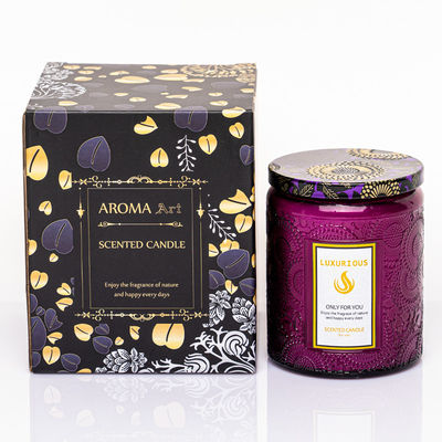 Luxury Fragrance Glass Jar Scented Candle Custom Scented Candles Soy Wax In Glass Jar