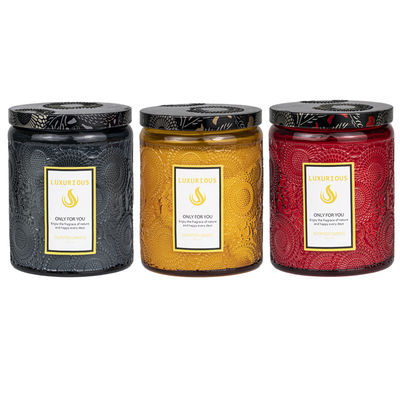 Luxury Fragrance Glass Jar Scented Candle Custom Scented Candles Soy Wax In Glass Jar