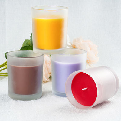 Large Pillar Glass Jar Scented Candle Scented Soy Wax Candles For Meditation Gift