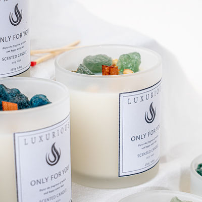 Private Label Glass Jar Scented Candle Soy Candle Wax Handmade Aromatic Woodwick Candle
