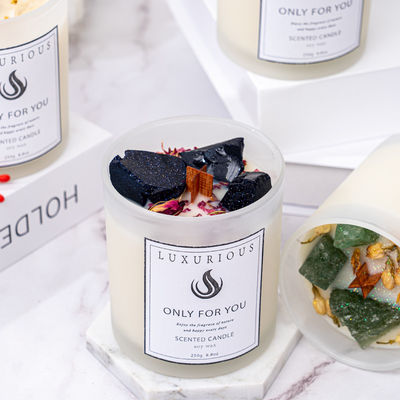 Private Label Glass Jar Scented Candle Soy Candle Wax Handmade Aromatic Woodwick Candle
