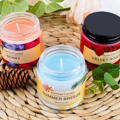 Non Toxic Glass Jar Scented Candle Tearless Smokeless Candle Wax Glass Jar Candles