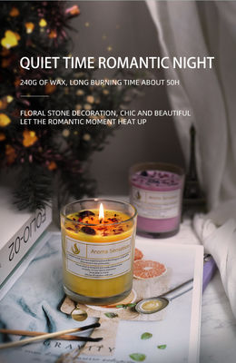 4 Color Christmas Scented Candles In Glass Jars With Private Label