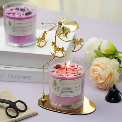 4 Color Christmas Scented Candles In Glass Jars With Private Label