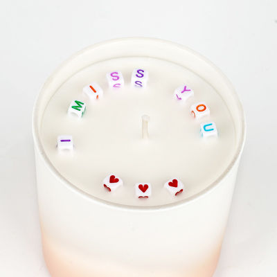 Private Label Glass Jar Scented Candle Matte Glass Jar Soy Wax Scented Candle