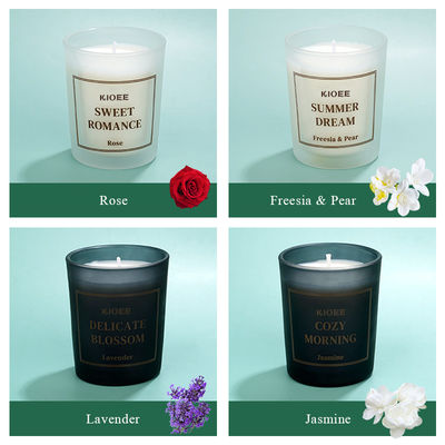 Glass Jar Scented Candle Pillar Shape For Home Decor And Special Occasions