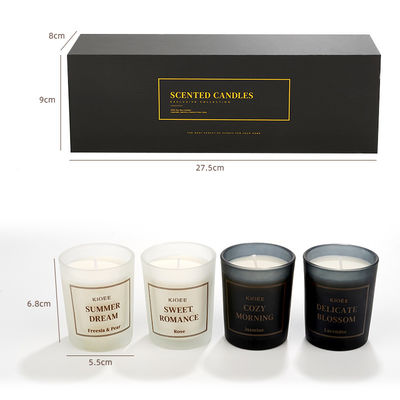 Glass Jar Scented Candle Pillar Shape For Home Decor And Special Occasions