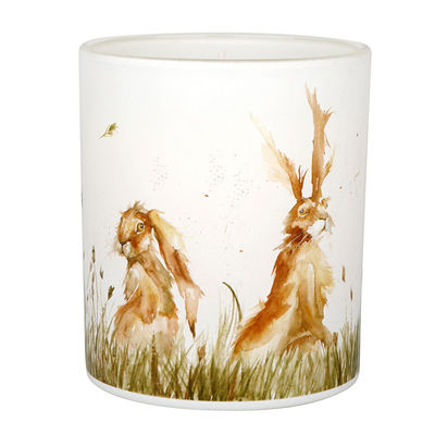 Fox Rabbit Glass Vessel Natural Scented Candles Burning Time 45 Hours