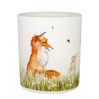 Fox Rabbit Glass Vessel Natural Scented Candles Burning Time 45 Hours