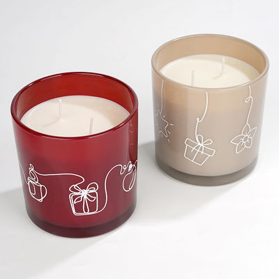 2 Wick Glass Jar Scented Candle Handmade Luxury Aromatherapy Soy Candles In Jars