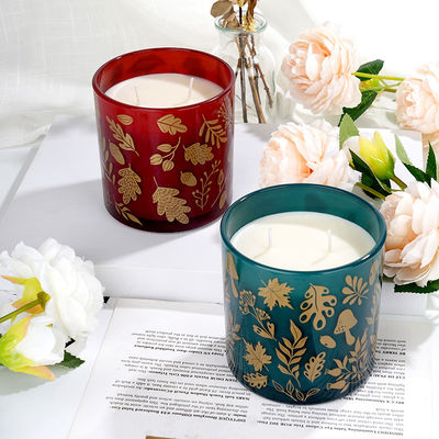 2 Wick Glass Jar Scented Candle Handmade Luxury Aromatherapy Soy Candles In Jars