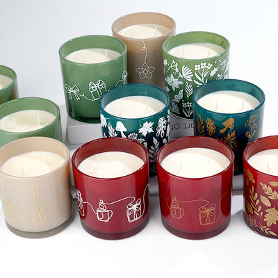 2 Wick Glass Jar Scented Candle Handmade Luxury Aromatherapy Soy Candles In Jars