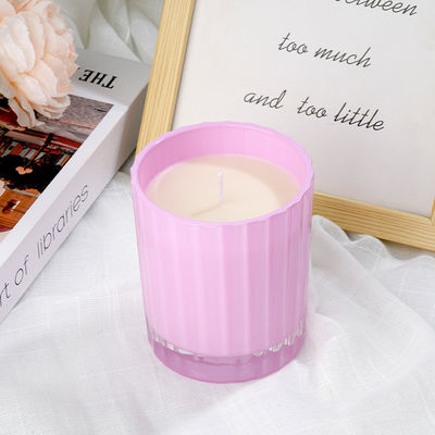 Home Aromatherapy Custom Wax Candles With Pear Lemon Basil Bergamot Cedar Lilac Scent