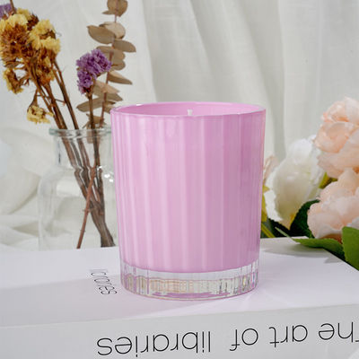 Home Aromatherapy Custom Wax Candles With Pear Lemon Basil Bergamot Cedar Lilac Scent