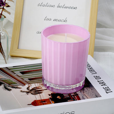 Home Aromatherapy Custom Wax Candles With Pear Lemon Basil Bergamot Cedar Lilac Scent