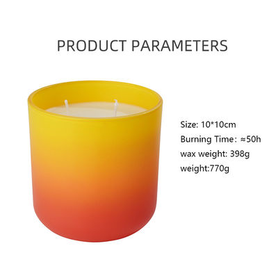 Large Glass Aromatherapy Candles With Soy Wax And Essential Oils