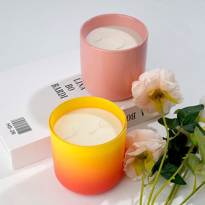 Large Glass Aromatherapy Candles With Soy Wax And Essential Oils