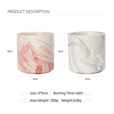 Scented Candle Customized Logo Acceptable Set of 2 Ceramic Jar Candle Directly Soy Wax Scented Candles