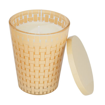 Glass Jar Scented Candle Customer's Requirements Luxury Home Decor Soy Wax Candles in Colored Glass Vessels