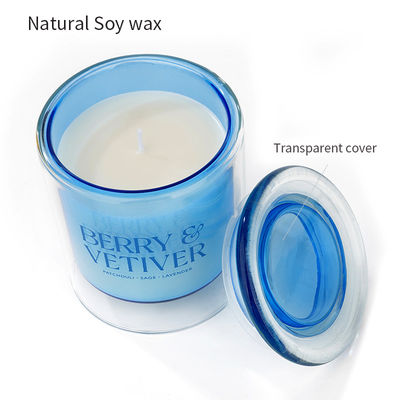 Glass Jar Scented Candle April Fool's Day Occasion Double Wall Clear Transparent High Borosilicate Candles