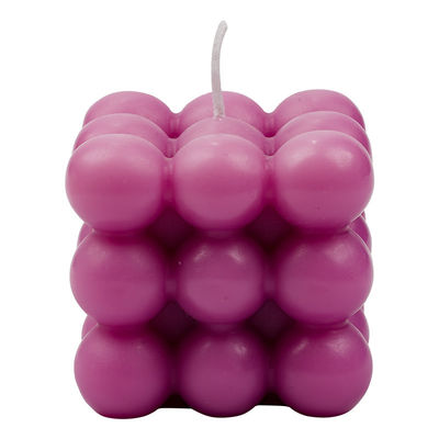 Customized White Soy Rubix Cube Luxury Big Scented Bubble Candles
