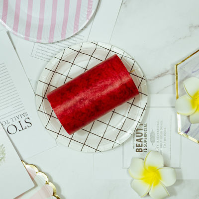 Red Columnar Craft Soy Wax Candle With Customizable And Fragrance