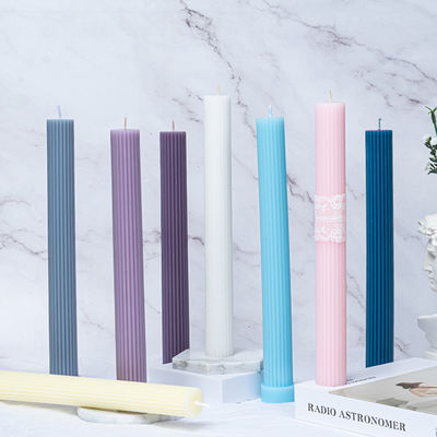 100% Cotton Wick Craft Candle Large Unscented Pillar Candle Set For Home Decoration