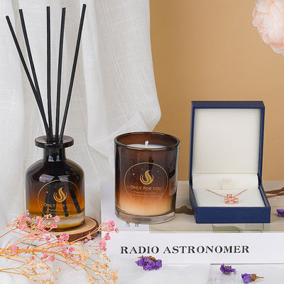 100ml Reed Diffuser Candle Set Gift Box 850g Total Weight Essential Oil And Soy Wax