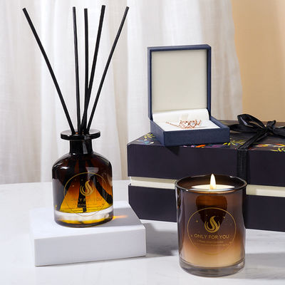 Custom Essential Oil Glass Aroma Reed Diffuser Occasion Design Set