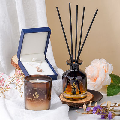 Custom Essential Oil Glass Aroma Reed Diffuser Occasion Design Set