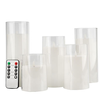 Yellow Light LED Pillar Candles For Home Decoration Battery 2 X AA Battery Occasion Other