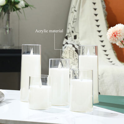 Yellow Light LED Pillar Candles For Home Decoration Battery 2 X AA Battery Occasion Other